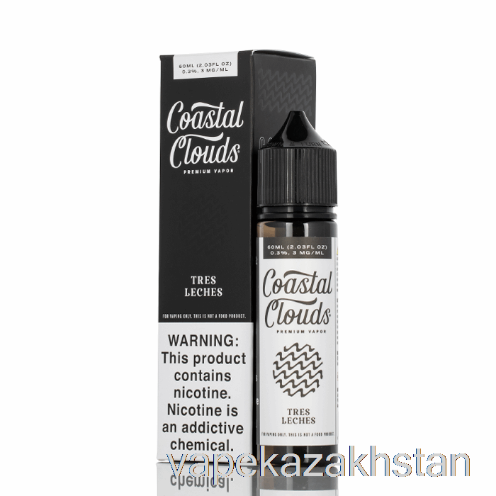 Vape Disposable Tres Leches - Coastal Clouds Co. - 60mL 6mg